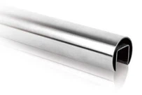 Nerūsējošā tērauda apaļa rievota caurule 12 mm stiklam