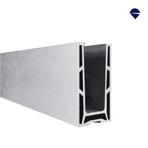 Regulējams 0,5 kN augšējā stiprinājuma alumīnija stikla kanāls